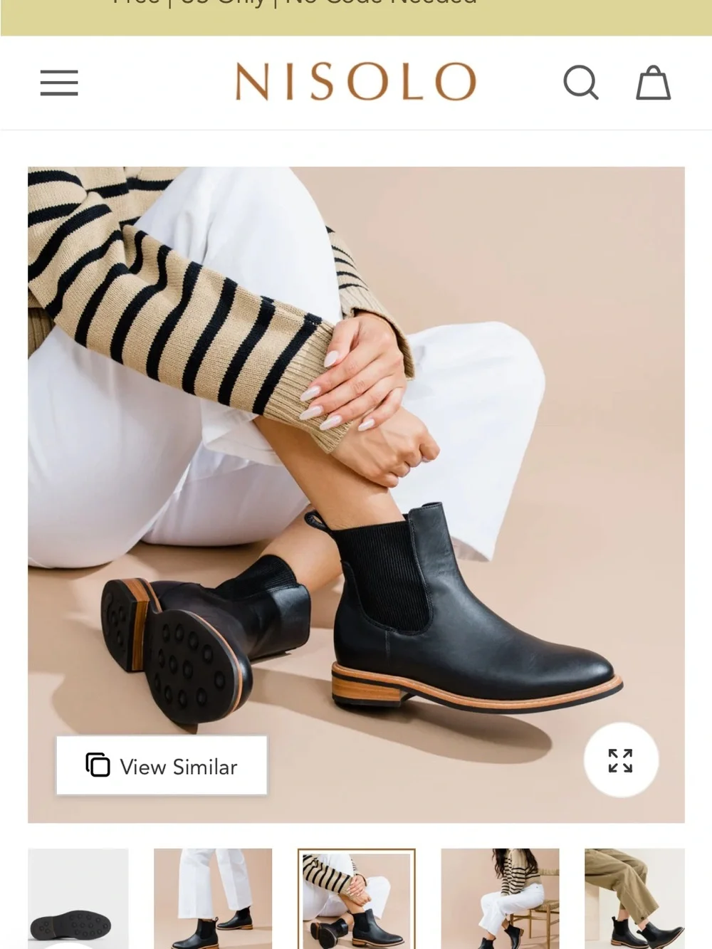 Nisolo Carmen Chelsea Boot 2.0 — Gorgeous! Size 8.5 $250!